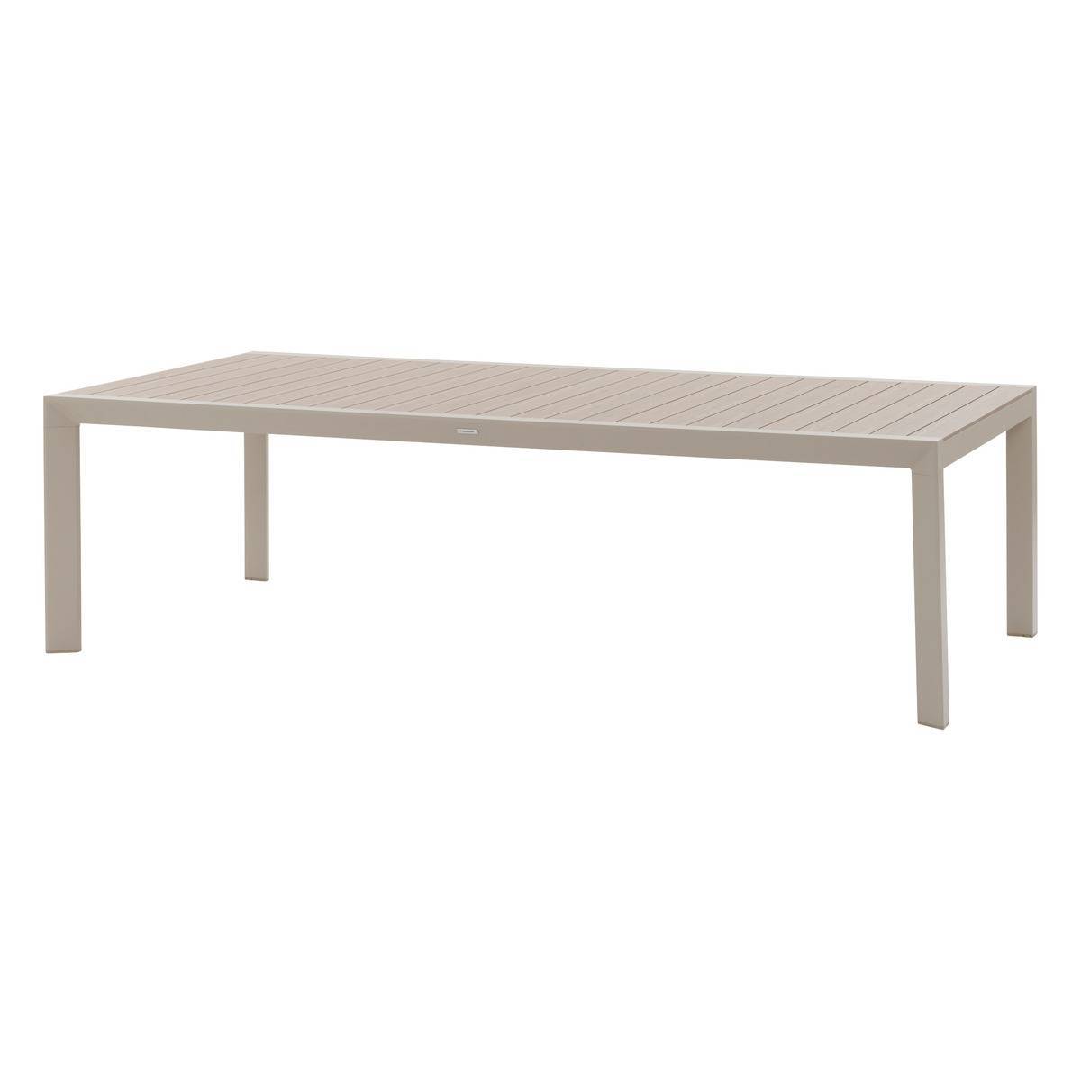 Hesperide - Table de jardin "Évasion" effet bois lin & argile 12 places lates en aluminium Hespéride - Image 2
