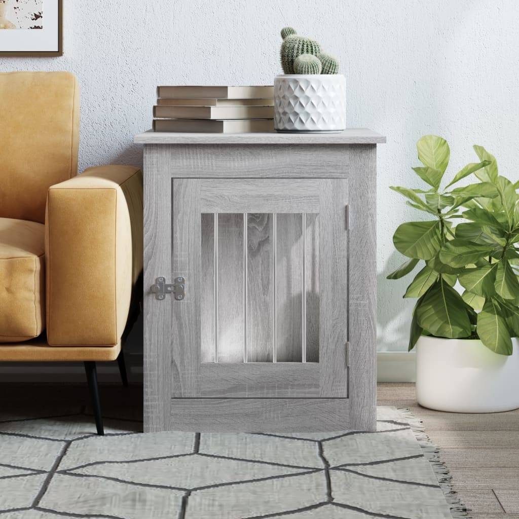 Niche plastique bois et acier gris 55 x 75 x 65 cm - Prolenta premium p363.3 - Image 3