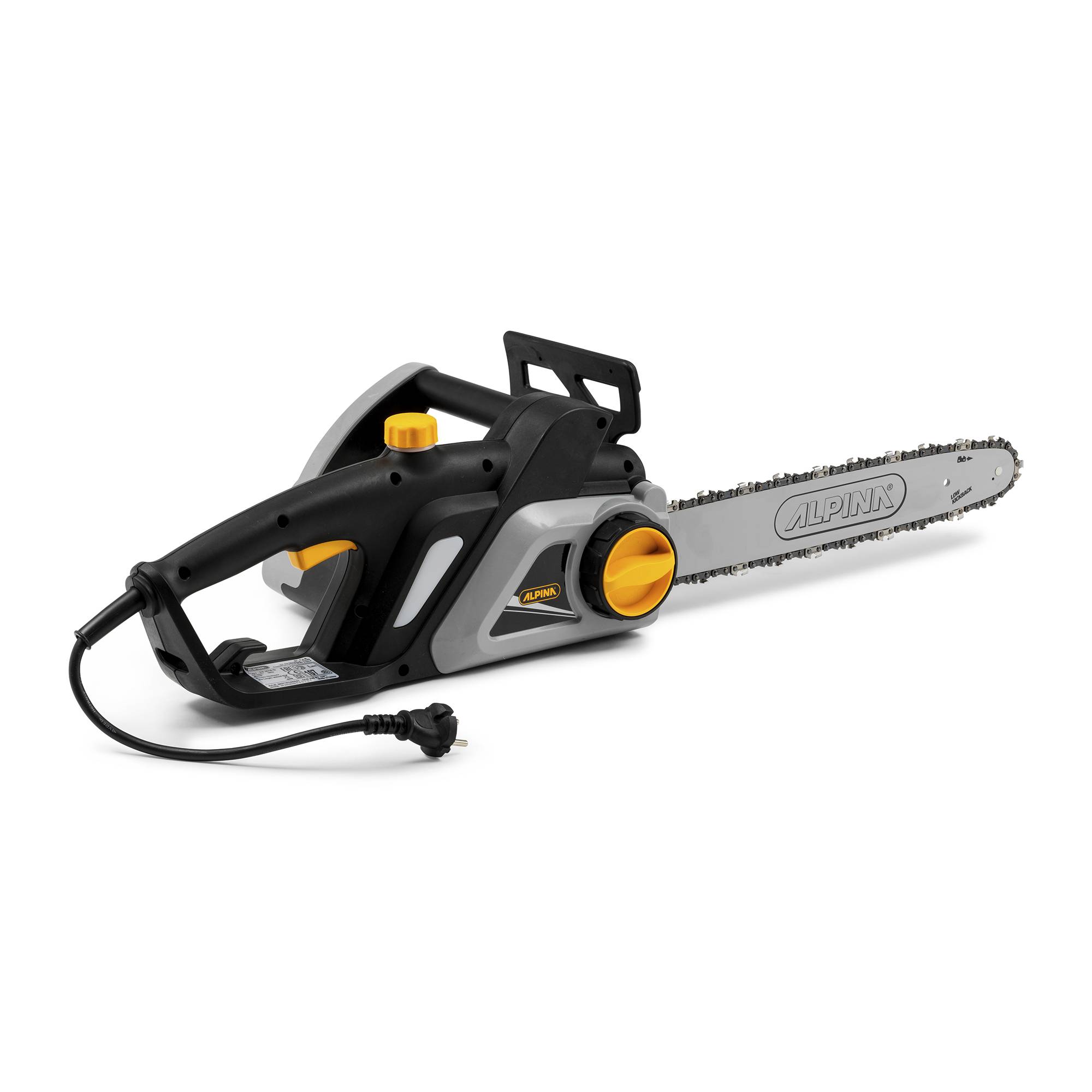 Alpina - Tronçonneuse électrique ACS 200 ET (16"), Moteur puissant 2000 W, Guide 40 cm, tension de chaîne sans outil, ergonomique - Alpina