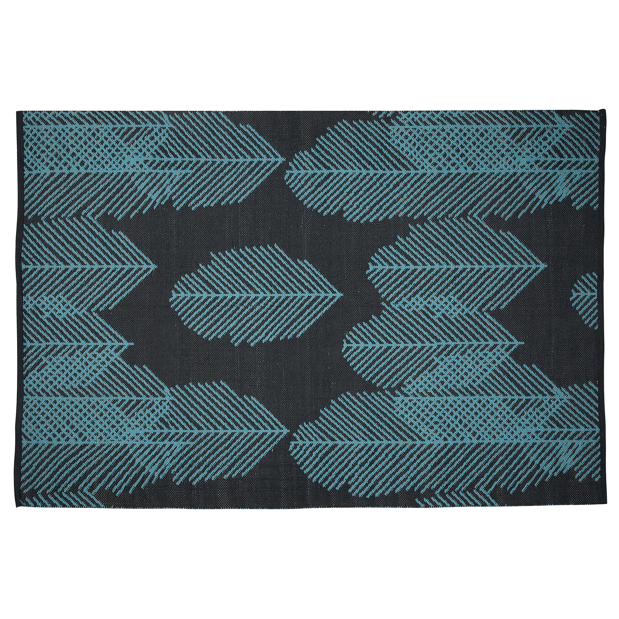 Beliani - Tapis d'extérieur PVC Noir MEZRA Beliani - Imagen 1