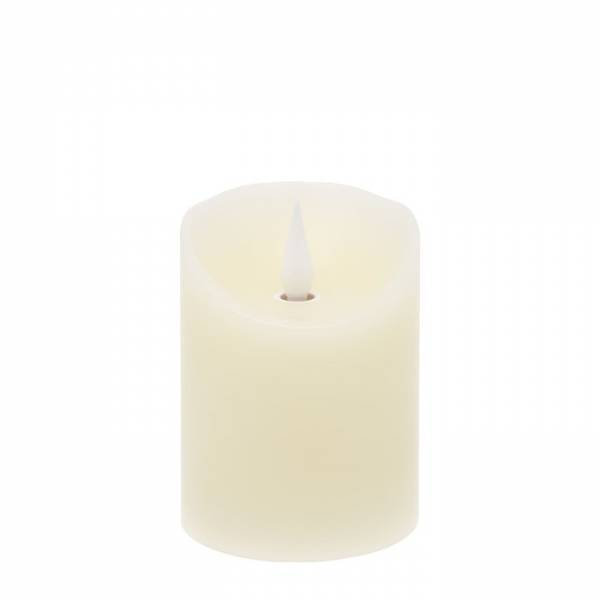 Lotti - Bougie lumineuse en cire ivoire flamme 3D minuterie 10cm LED blanc chaud Lotti - Imagen 4