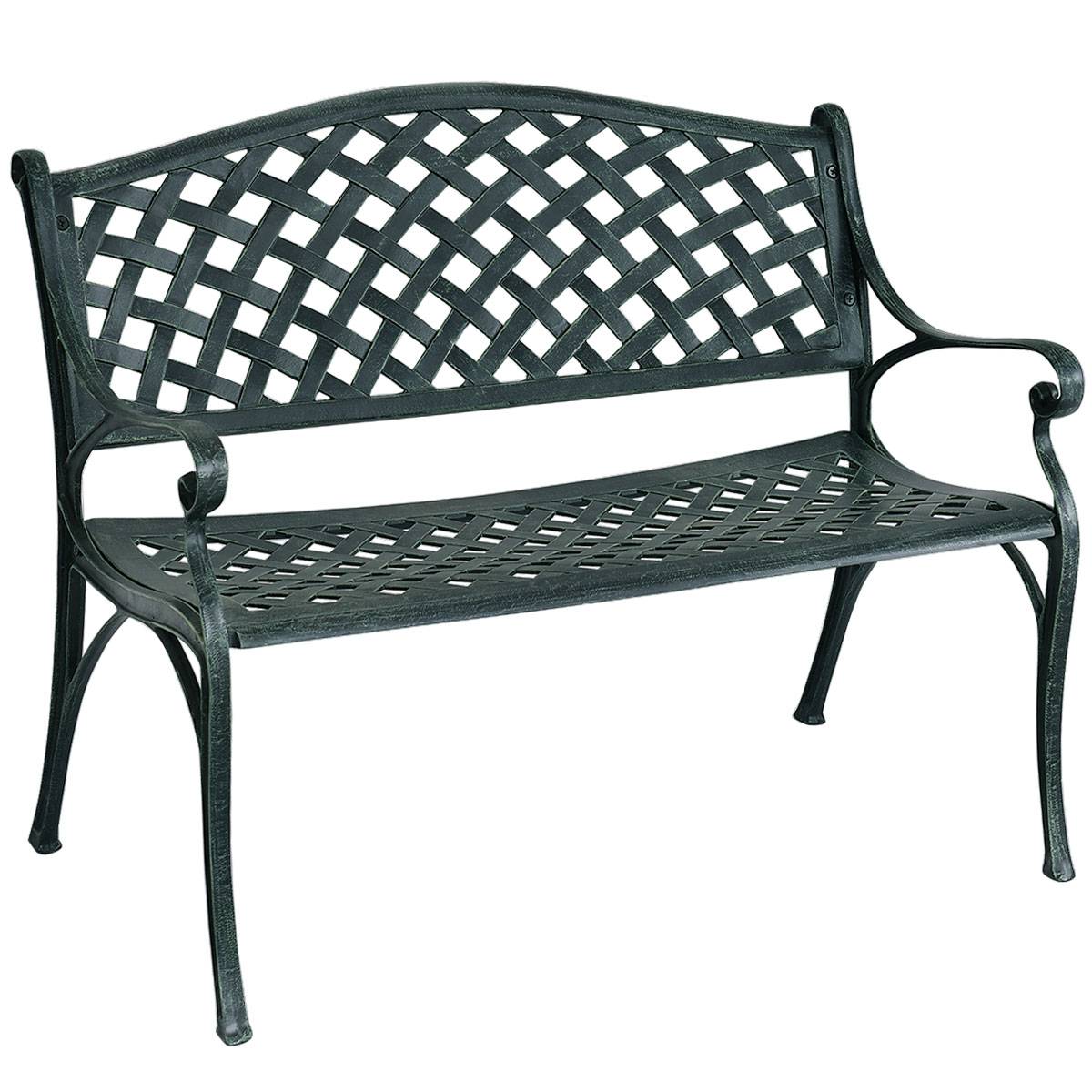 Maison Chic - Banc de Jardin 2-3 Places en Fonte d'Aluminium avec Design Ajouré 103 x 64 x 83 cm pour Terrasse/Cour/Balcon/Pelouse/Parc F84R - Image 1