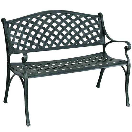 Maison Chic - Banc de Jardin 2-3 Places en Fonte d'Aluminium avec Design Ajouré 103 x 64 x 83 cm pour Terrasse/Cour/Balcon/Pelouse/Parc F84R - Image 4