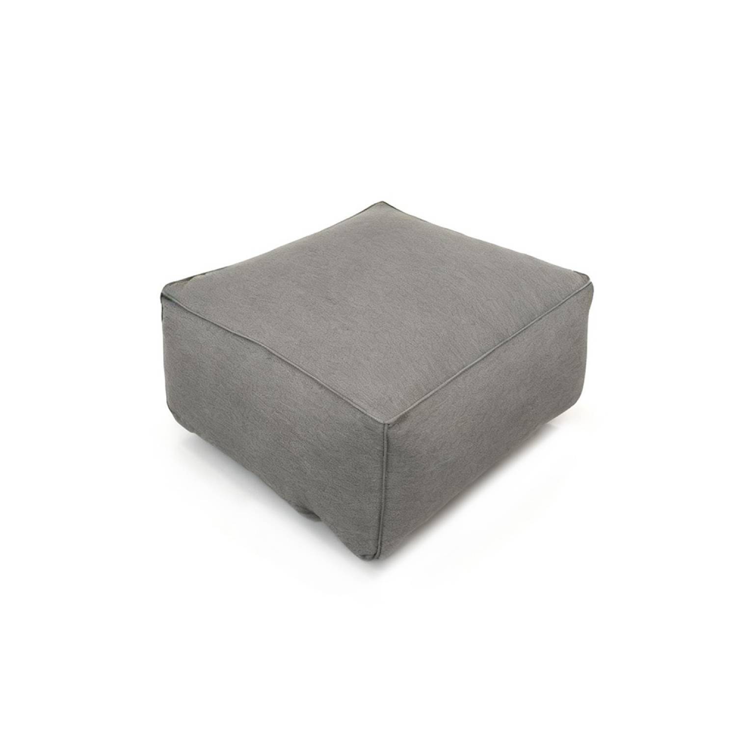Salon de jardin modulable 4 places gris en tissu déperlant PRAIANO - Image 9
