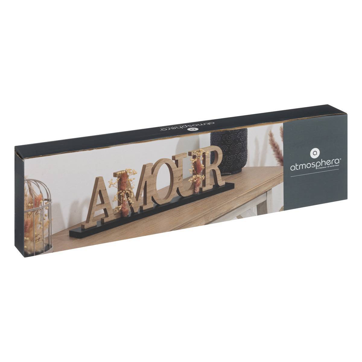 Atmosphera - Mot à poser Lumière d'hiver l.50cm MDF - Atmosphera Créateur d'intérieur - Image 2