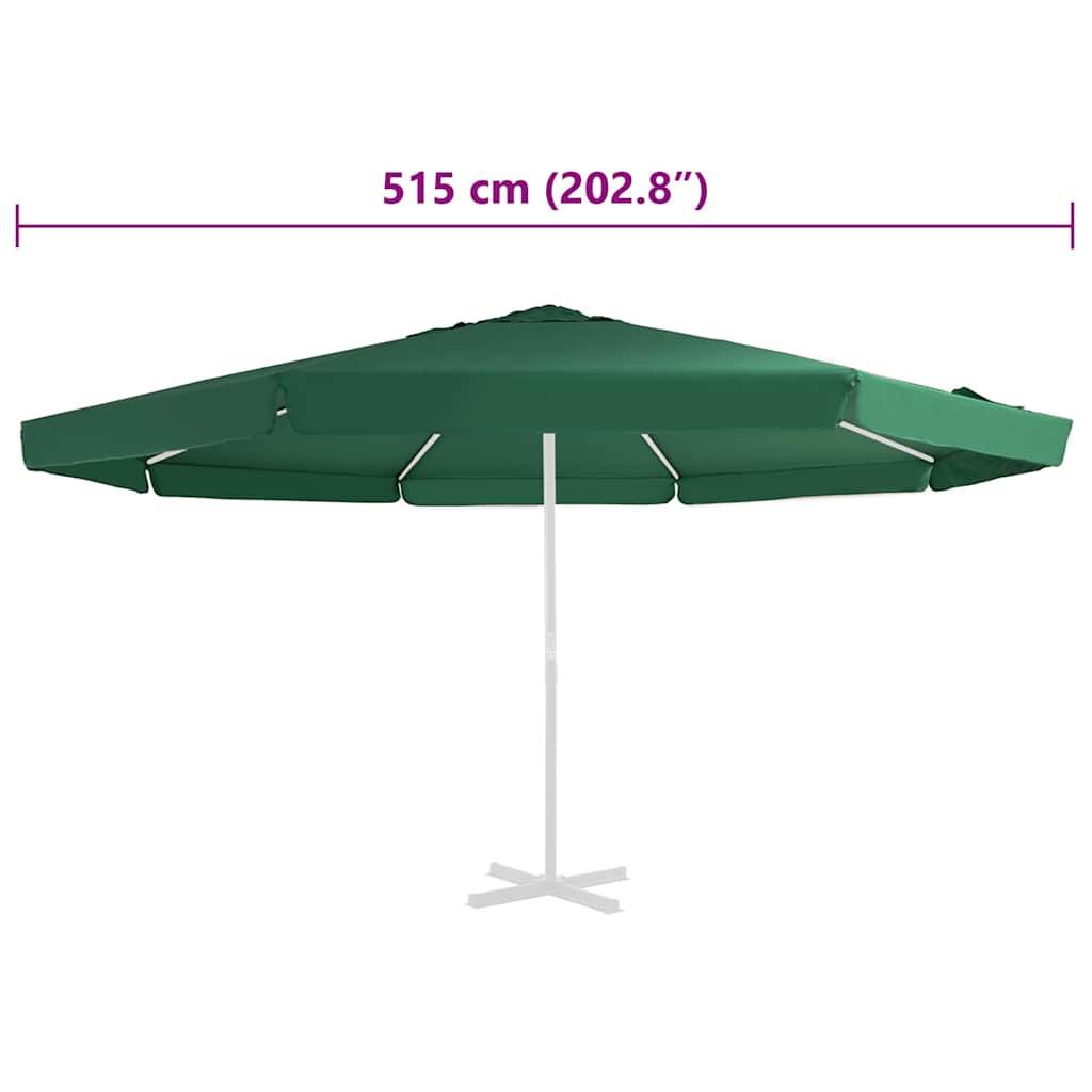Vidaxl - Tissu de remplacement pour parasol d'extérieur Vert 515 cm vidaXL 312539 - Image 6