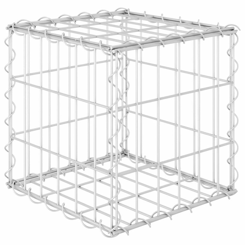 Helloshop26 - Jardinière lit surélevé plantes fleurs jardin cube à gabion 30 x 30 x 30 cm fil d'acier - Imagen 1