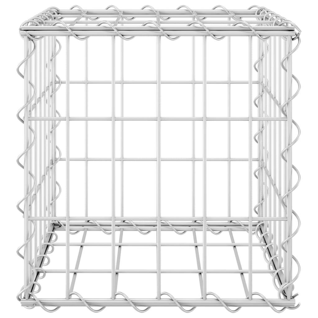 Helloshop26 - Jardinière lit surélevé plantes fleurs jardin cube à gabion 30 x 30 x 30 cm fil d'acier - Imagen 2