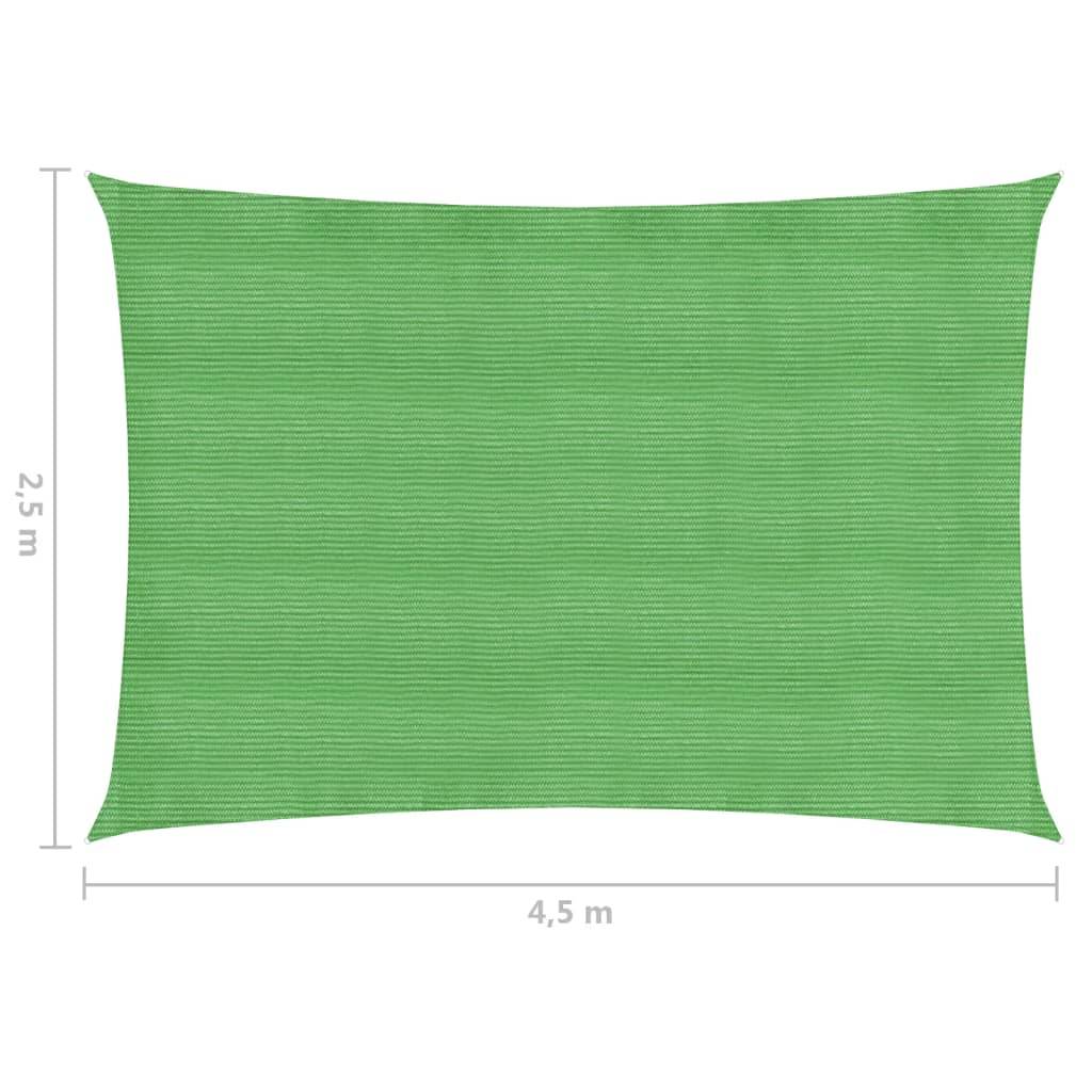 Helloshop26 - Voile d'ombrage 160 g/m² vert clair 2,5 x 4,5 m PEHD - Imagen 6