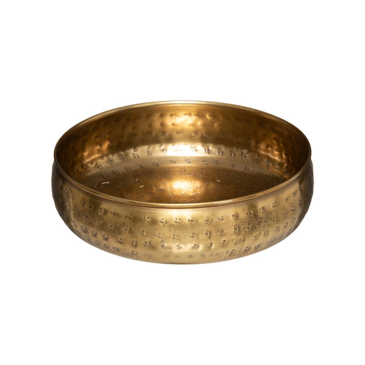Atmosphera - Set de 2 coupes "Oasis" métal doré D20/30,5cm - Atmosphera Créateur d'intérieur - Imagen 3