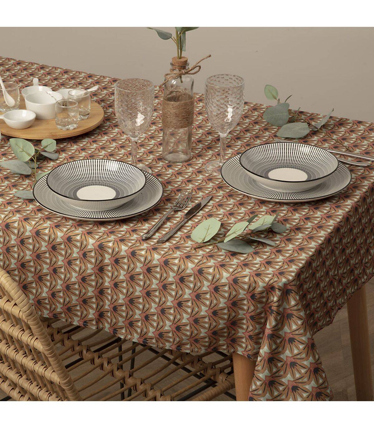 Nappe anti-tache tissu imprimé Kais 140 x 240 cm - Imagen 3