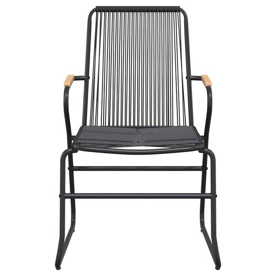 Vidaxl - Ensemble à manger de jardin 5 pcs-Salons de jardin Noir Rotin PVC 803621 - Image 6