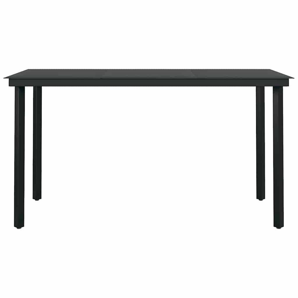 Vidaxl - Ensemble à manger de jardin 5 pcs-Salons de jardin Noir Rotin PVC 803621 - Image 8