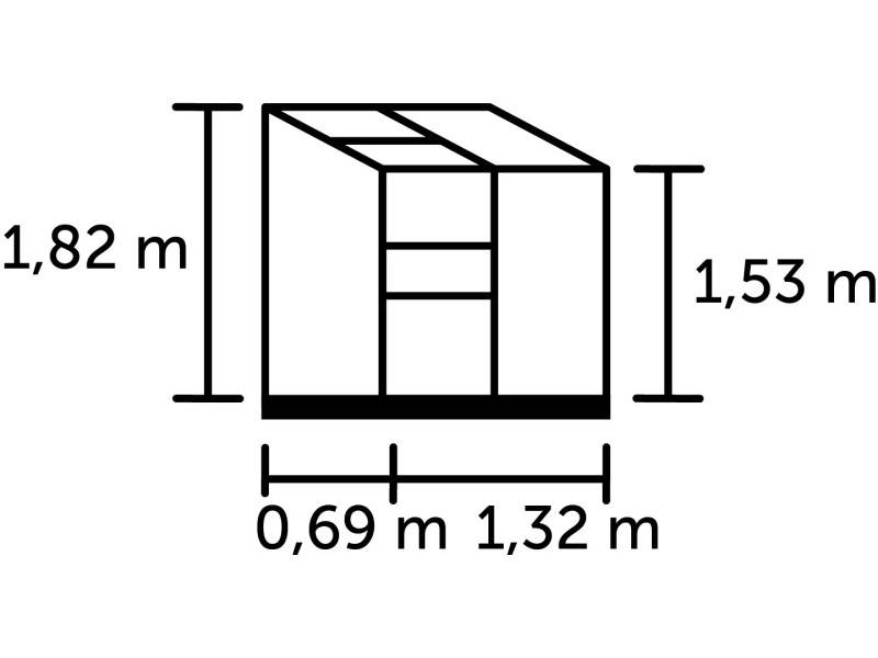 Halls - Serre verre horticole 0,9 m², vert - Altan 2, Halls - Image 2