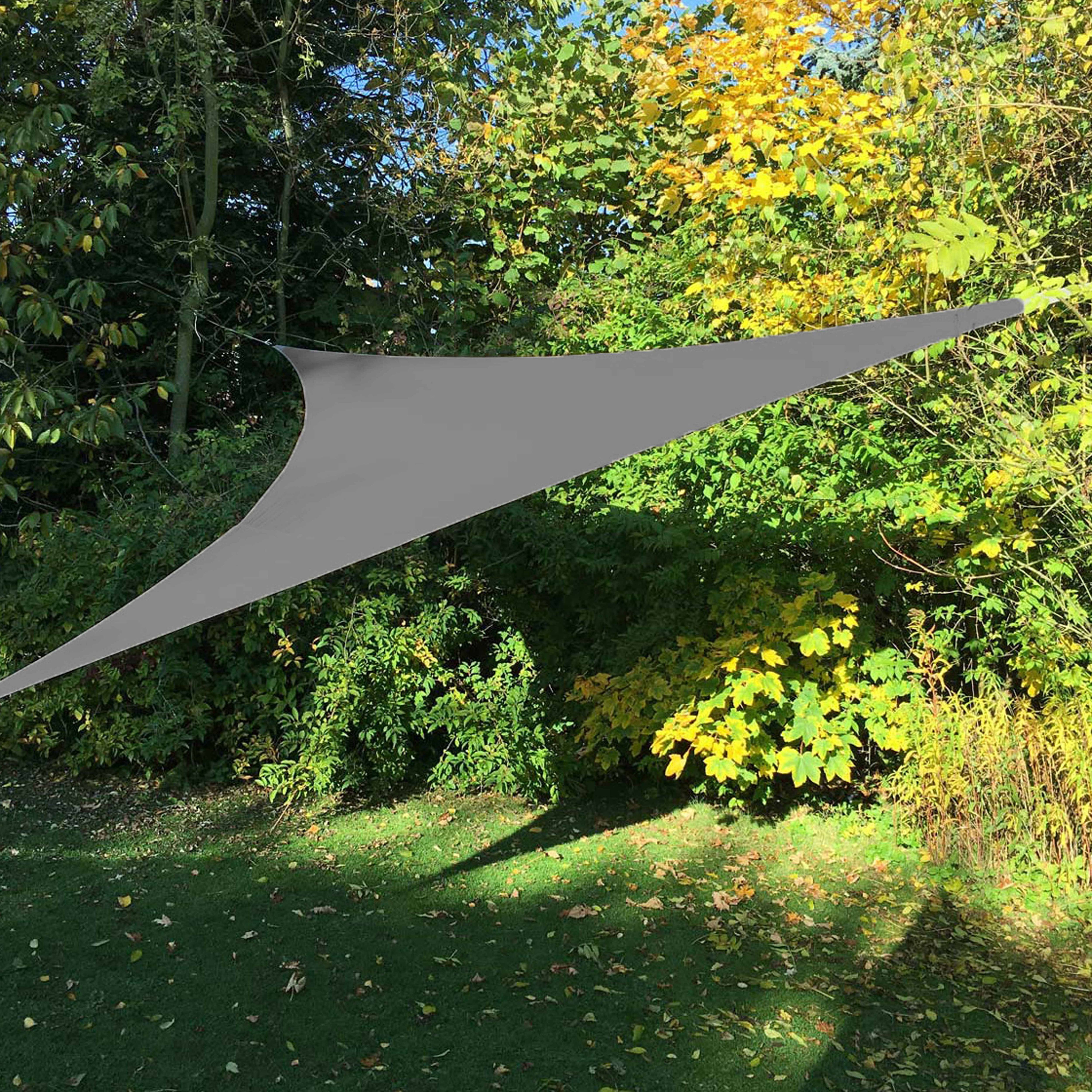Oviala - Voile d'ombrage triangulaire extensible 3,60 m gris
- Oviala - Imagen 2