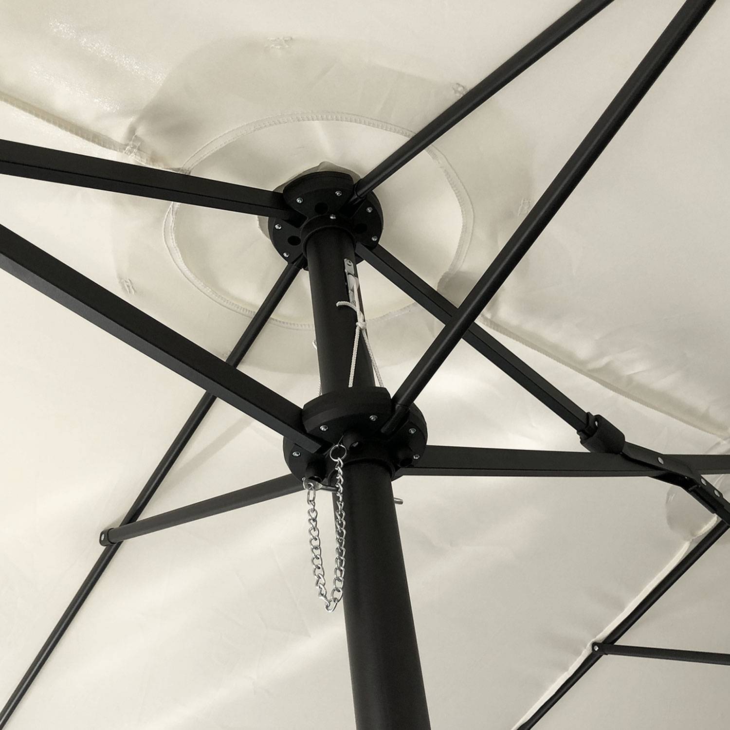 Happy Garden - Parasol double 2,7x4,6m LINAI beige - HAPPY GARDEN - Imagen 6