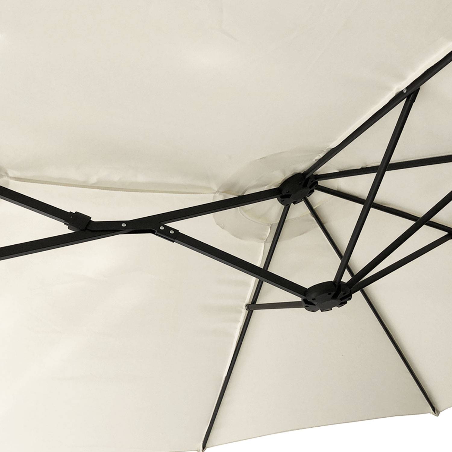 Happy Garden - Parasol double 2,7x4,6m LINAI beige - HAPPY GARDEN - Imagen 7