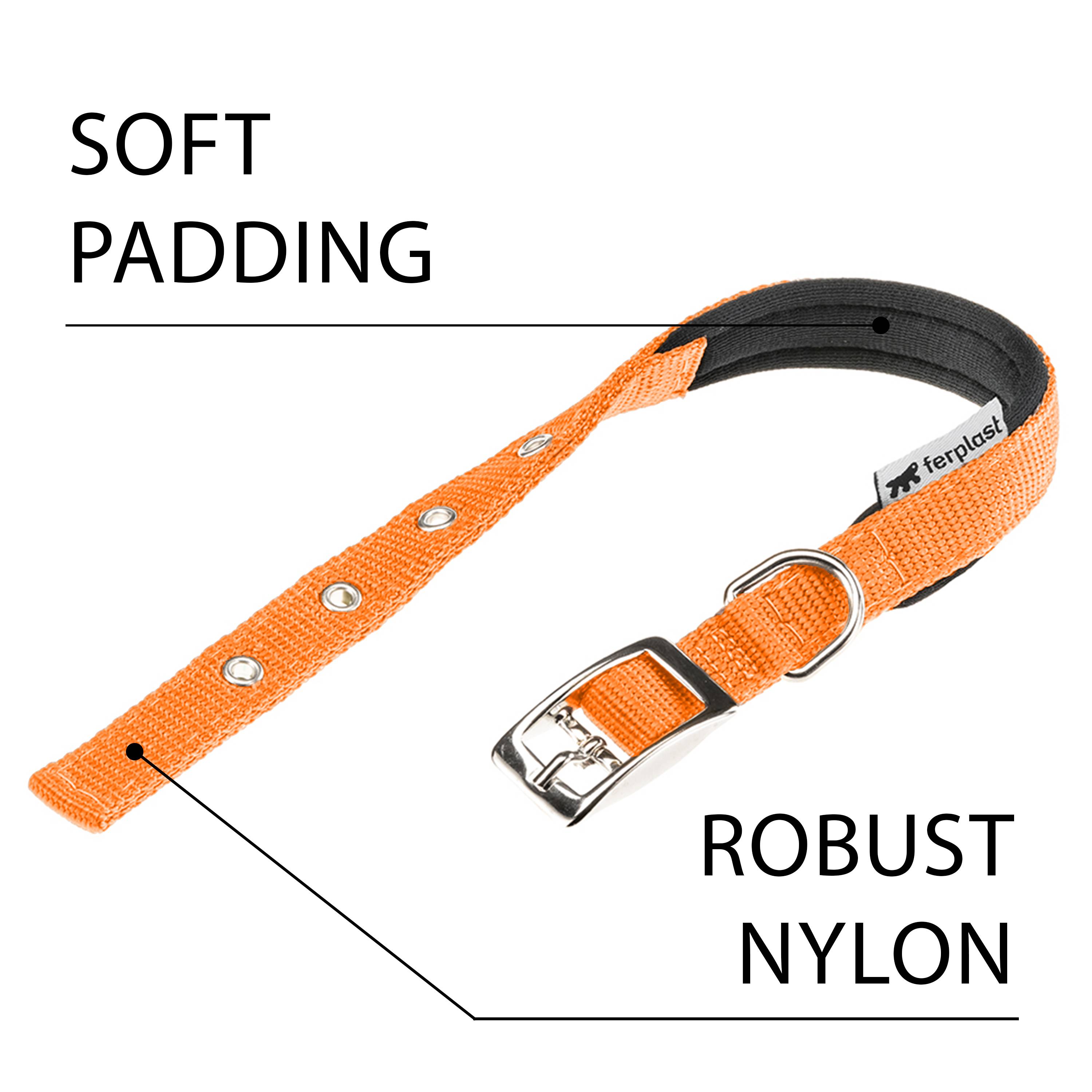 Ferplast - Collier chien chiens nylon souple rembourrage FERPLAST DAYTONA différentes tailles et couleurs - Imagen 7