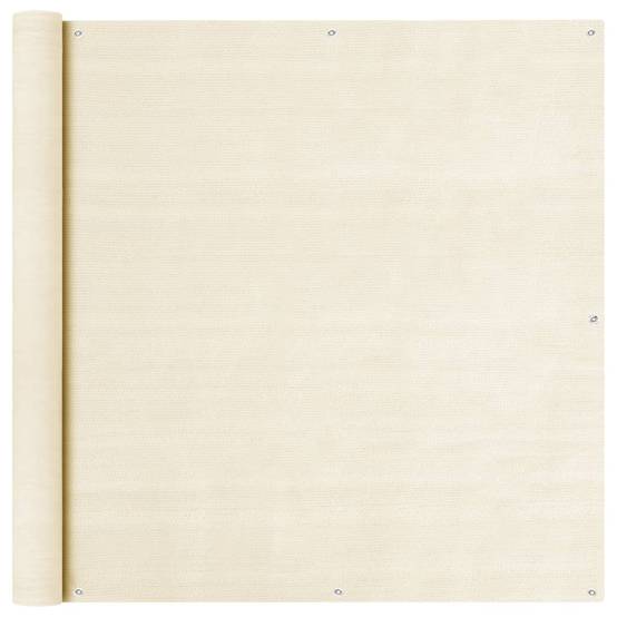 Écran de balcon PEHD crème 300 x 120 cm - PANGIVO - Image 1