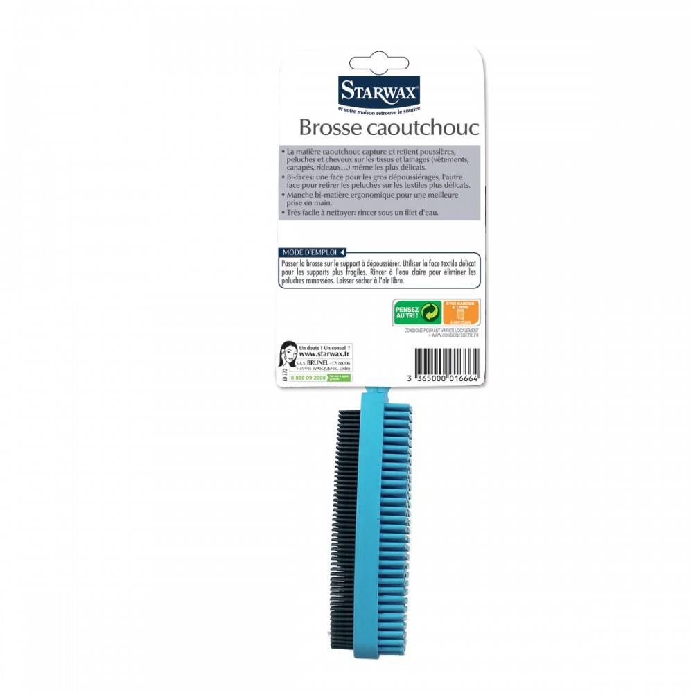Starwax - Brosse caoutchouc STARWAX Pour textile - Starwax