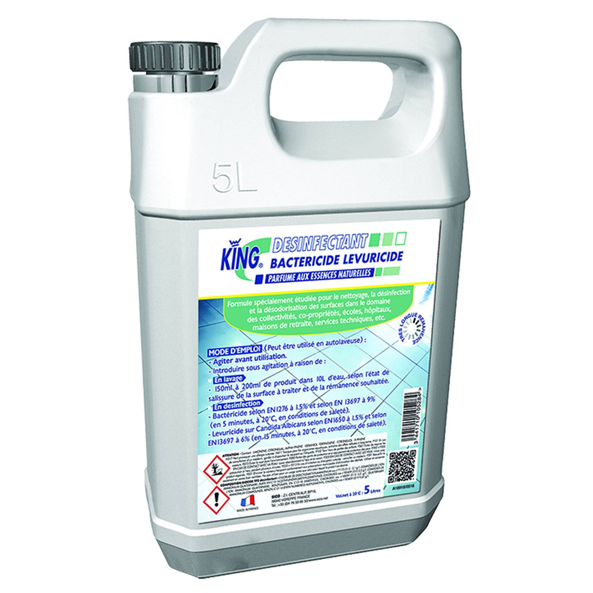 Désinfectant bactéricide lévuricide - 5L KING