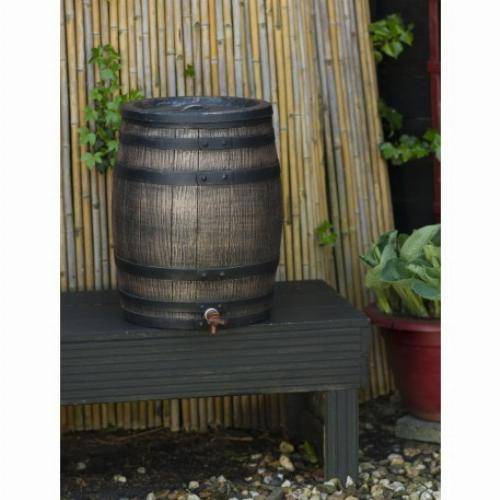 Récupérateur d'eau en forme de barrique - 120L - Imagen 1
