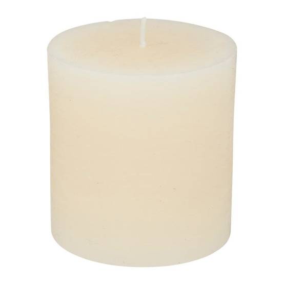Bougie Ronde "Rustic" 7cm Ivoire - Image 1