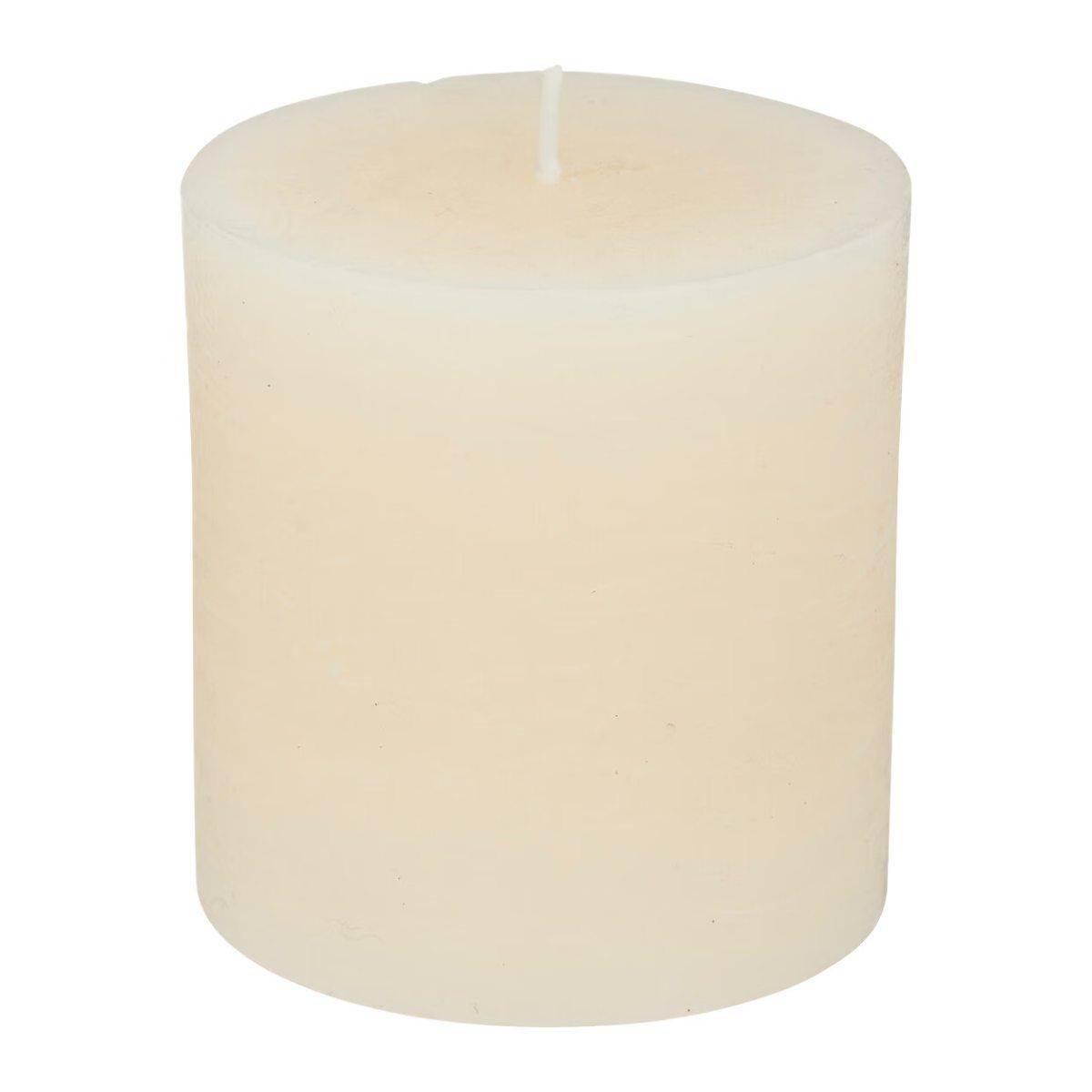 Bougie Ronde "Rustic" 7cm Ivoire - Image 1