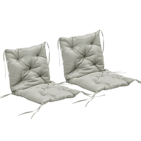 PANGIVO - Coussin d’assise en polyester, gris clair, 98 x 50 x 8 cm - PANGIVO - Image 1