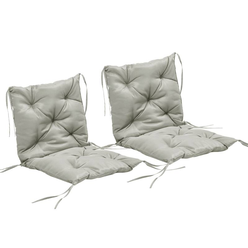 PANGIVO - Coussin d’assise en polyester, gris clair, 98 x 50 x 8 cm - PANGIVO - Image 1