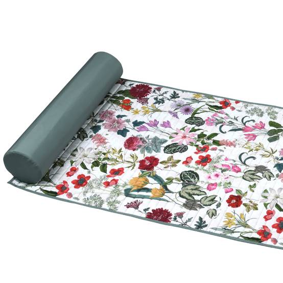 Lovely Casa - Matelas de plage fleuri - LOVELY CASA - Polyester - Vert - Imagen 2