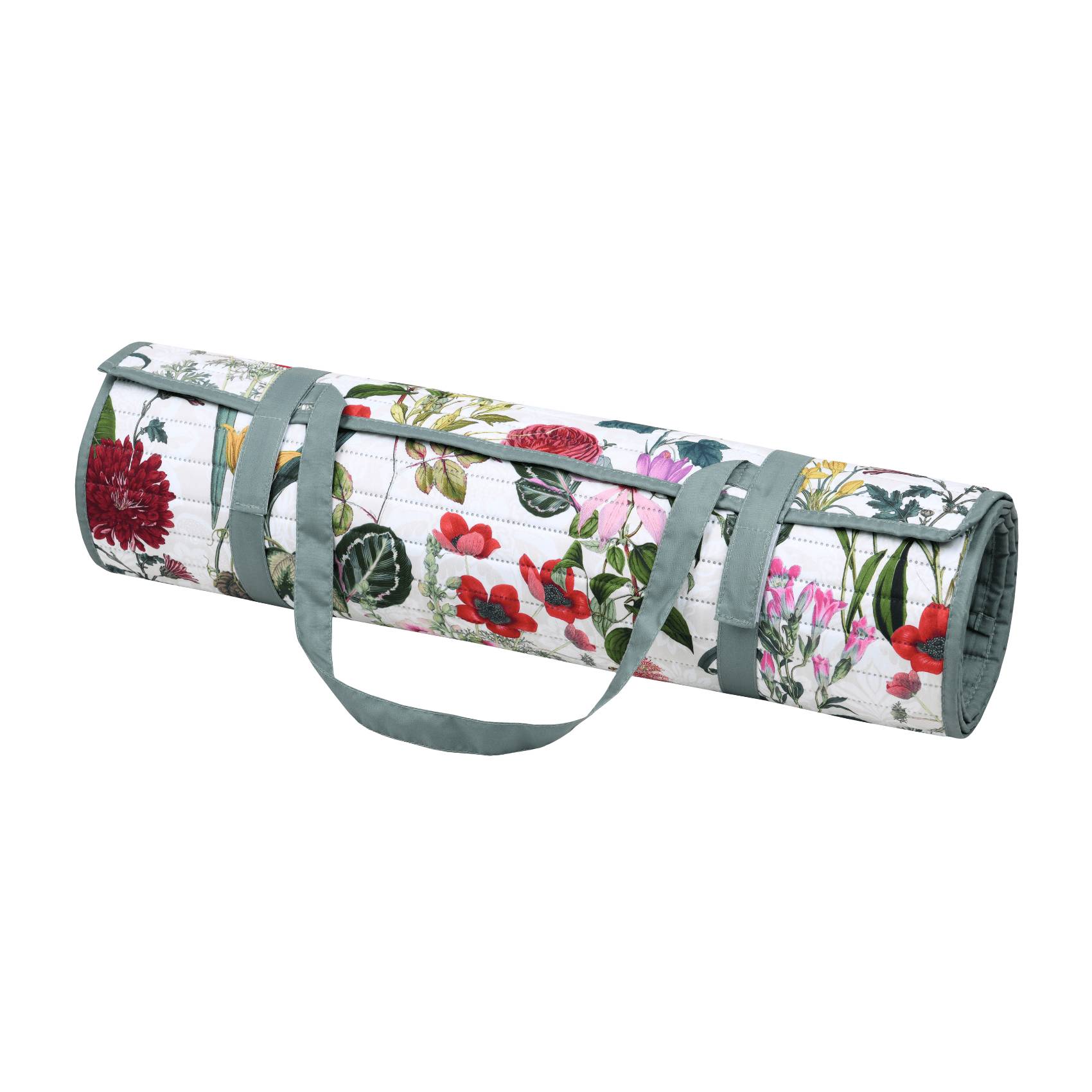 Lovely Casa - Matelas de plage fleuri - LOVELY CASA - Polyester - Vert - Imagen 3