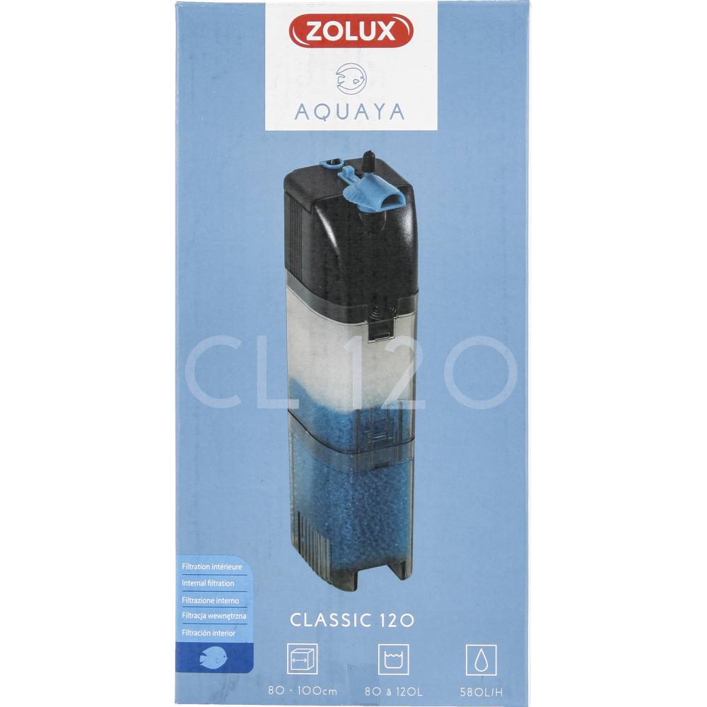 Zolux - Filtration intérieure classic 120 zolux 6 W pour aquarium de 80 à 120 L. - Imagen 2