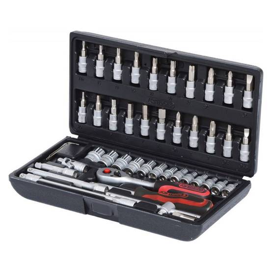 Coffret de douilles F6 1/4'' - CHROMEmat - 46 pcs - KS TOOLS - 911.0646 KS TOOLS - Image 1