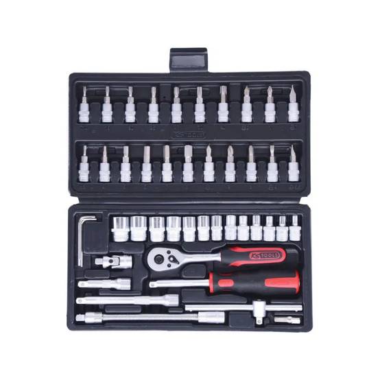 Coffret de douilles F6 1/4'' - CHROMEmat - 46 pcs - KS TOOLS - 911.0646 KS TOOLS - Image 2