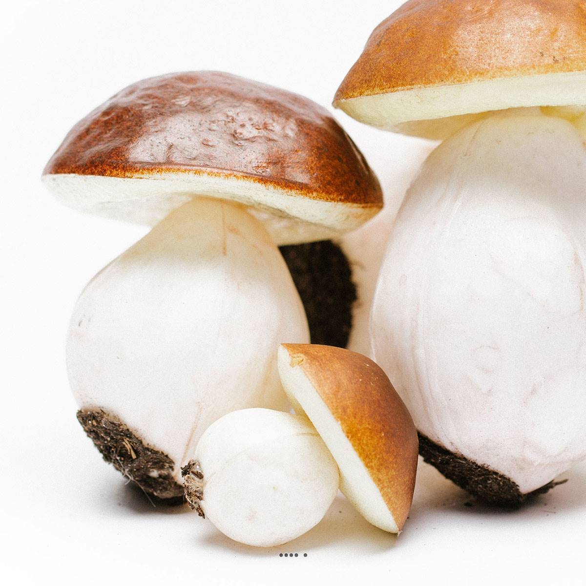 Artificielles - Bolets artificiels assortis en lot de 4 Plastique soufflé H 60-140 mm - Imagen 3