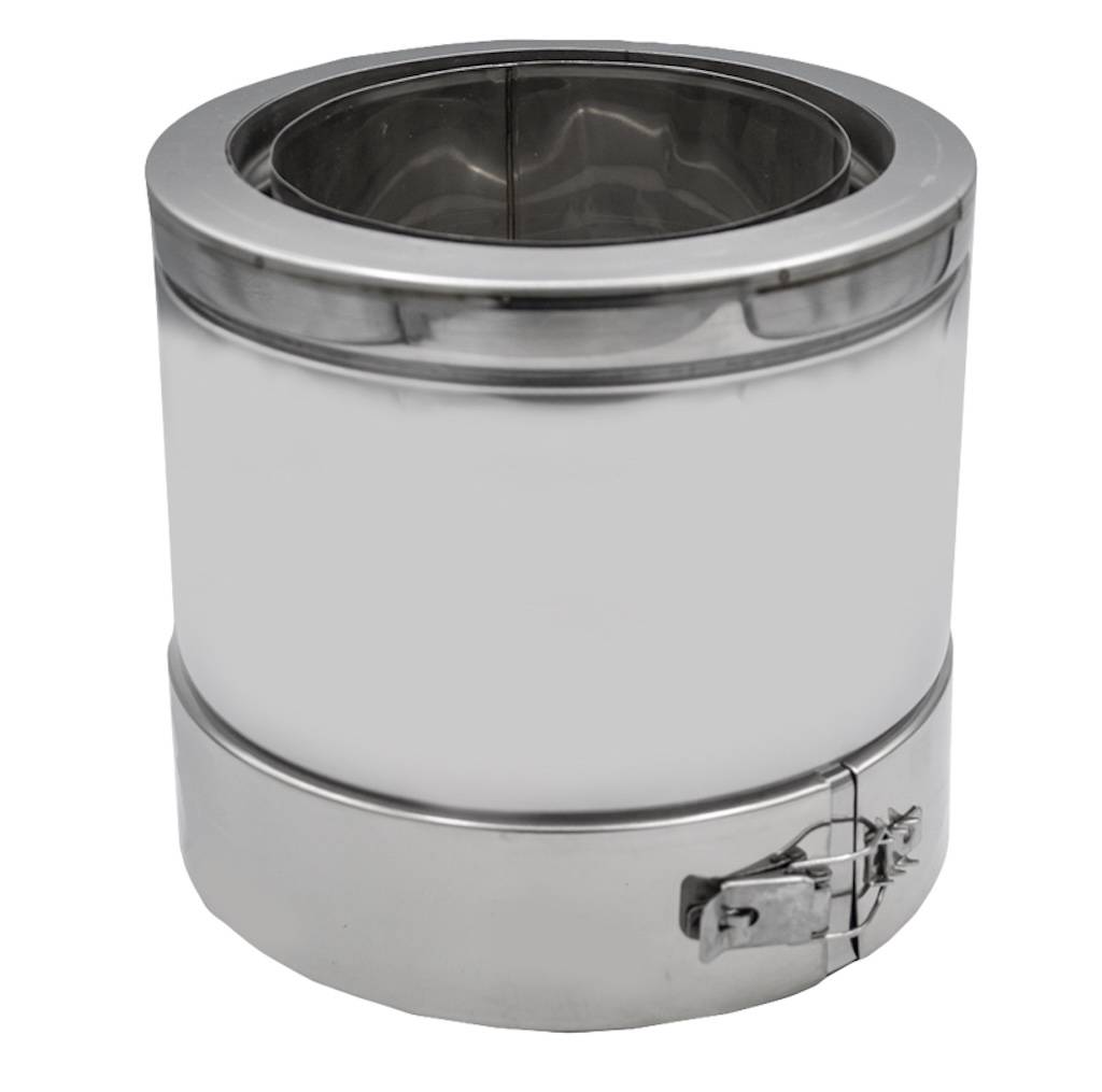 Adaptateur haut – conduit flexible isolé vers conduit pellets Ø80 mm