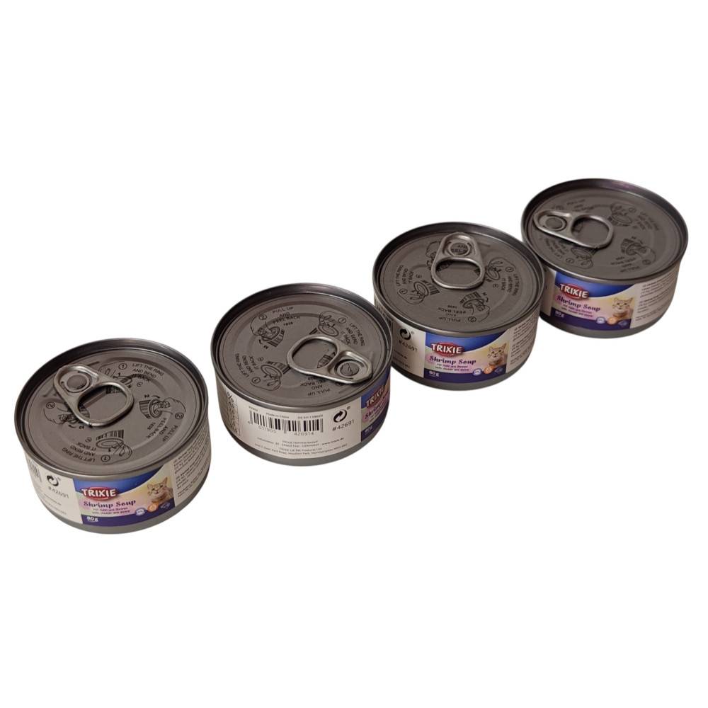 Trixie - Soupe au poulet et aux crevettes 4 x 80 g pour chat
