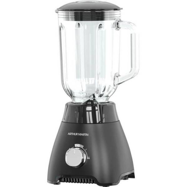 Blender  - ARTHUR MARTIN - AMPB40 -Bol en verre gradué 1,5L - 400W - 2 vitesses + pulse - Gris - Image 5