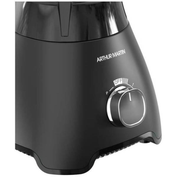 Blender  - ARTHUR MARTIN - AMPB40 -Bol en verre gradué 1,5L - 400W - 2 vitesses + pulse - Gris - Image 4