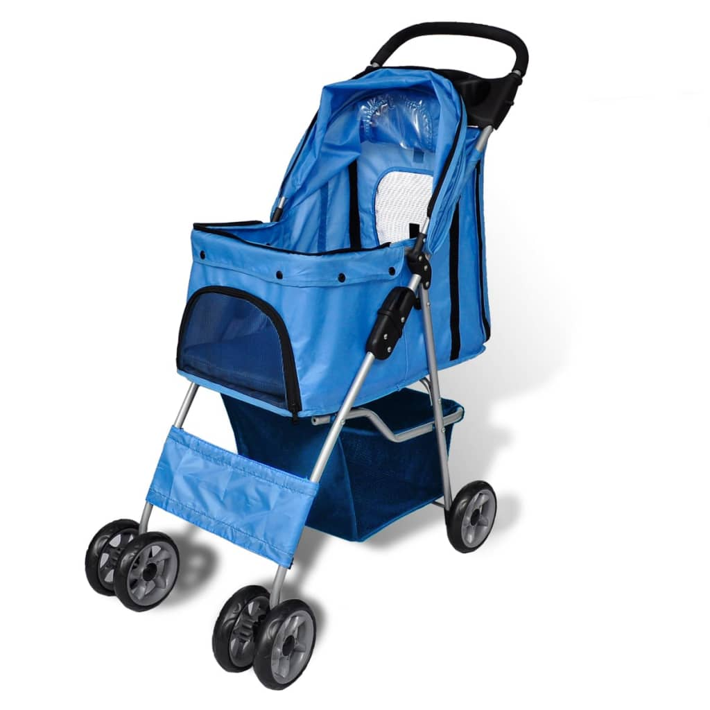 Vidaxl - Poussette pour chiens Bleu vidaXL 170056 - Imagen 3