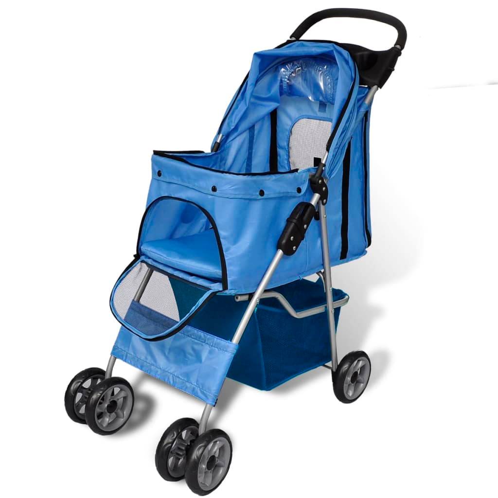 Vidaxl - Poussette pour chiens Bleu vidaXL 170056 - Imagen 2