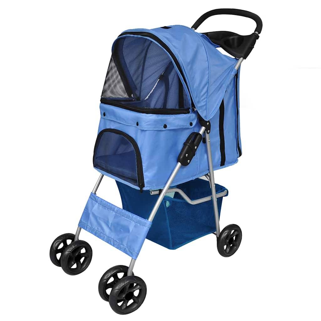 Vidaxl - Poussette pour chiens Bleu vidaXL 170056 - Imagen 1