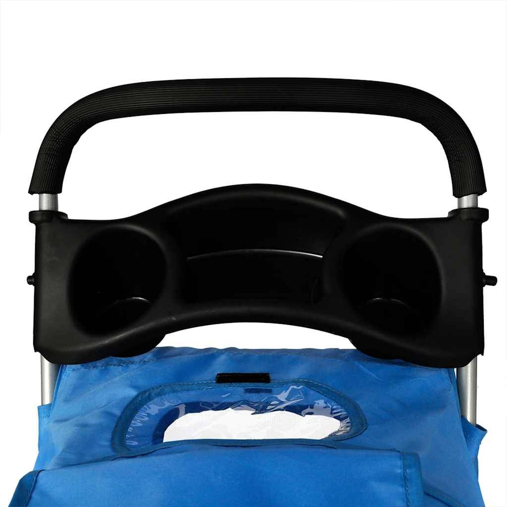 Vidaxl - Poussette pour chiens Bleu vidaXL 170056 - Imagen 4
