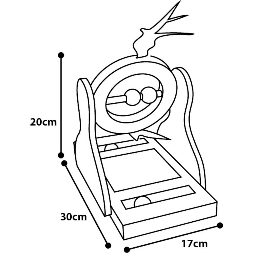 Jeux  tumbler pour gratter, en bois 30 cm pour chat . - Imagen 2