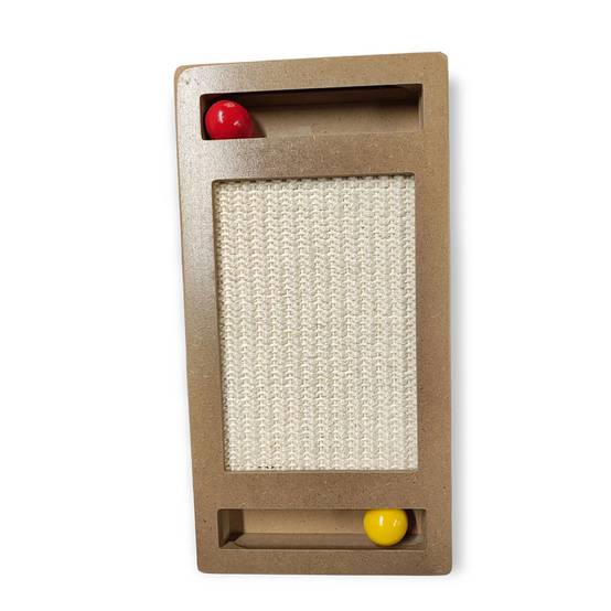Jeux tumbler pour gratter, en bois 30 cm pour chat . - Image 4