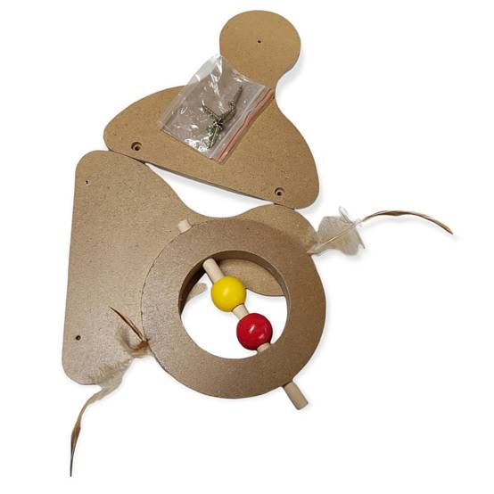Jeux tumbler pour gratter, en bois 30 cm pour chat . - Image 6