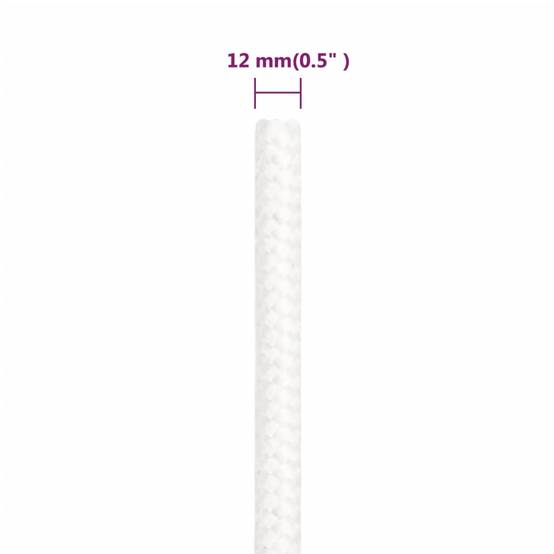 Corde de bateau Blanc complet 12 mm 25 m Polypropylène Maison Chic - Image 6