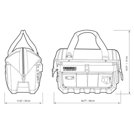 Grand sac à outils L avec base étanche - TOUGHBUILT - TB-CT-62-20-BEA - Imagen 7