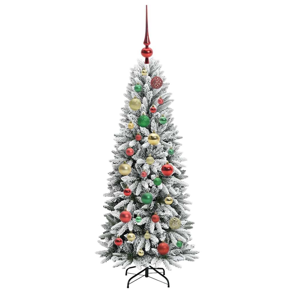 ComfortXL - Sapin de Noël Artificiel Blanc 120 cm Effet Neige, Lumineux avec 8 Modes d'Éclairage – ComfortXL Outdoor Living - Image 6